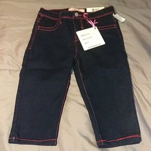 Capri stretch Jean button snap adjustable